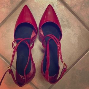 Red Aldo heels